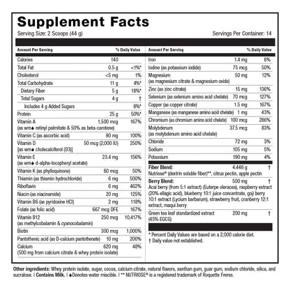 BARI-COMPLETE: MULTIVITAMIN, CALCIUM, FIBER, &amp; PROTEIN FUSION CHOCOLATE MILK 